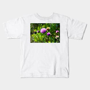 Pink Thistle Study 1 Kids T-Shirt